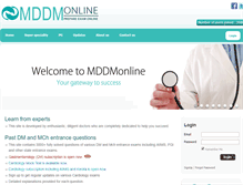 Tablet Screenshot of mddmonline.com